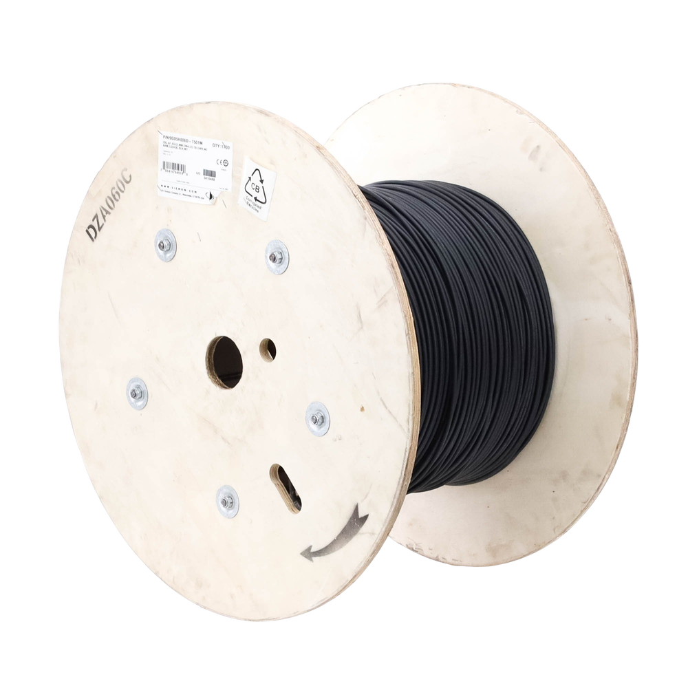 Cable de Fibra Óptica de 6 Hilos, Interior/Exterior, Tight Buffer, No Conductiva (Dieléctrica), LS0H, Multimodo OM4 50/125 Optimizada, 1 Metro (3.28 Pies)