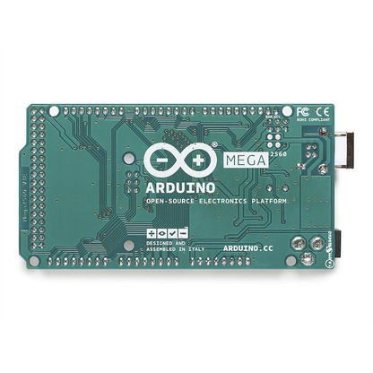 Placa de Desarrollo Arduino Mega 2560 Rev3 / Microcontrolador ATmega2560 16 MHz / 54 Pines Digitales / 16 Entradas Analógicas / 4 UART Hardware / 256KB Flash / USB Programación / Compatibilidad Shields
