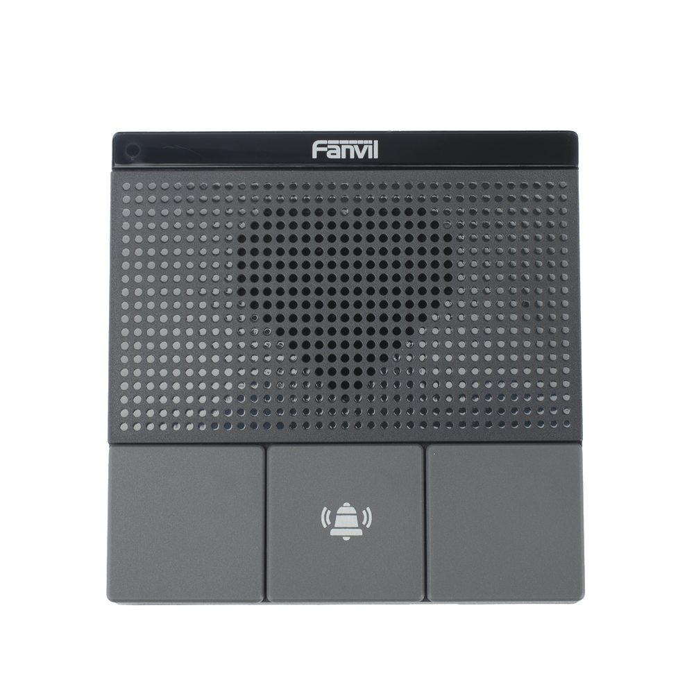 Mini Intercomunicador Wi-Fi para hotelería, hospitales, con diseño elegante, PoE, 3 botones, 1 relevador integrado de salida y entrada.