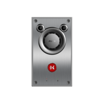 Intercomunicador IP de Emergencia / Altavoz 10W / 2 Líneas SIP / IP66 e IK10 Anti-vandálico / PoE 802.3af / Doble Micrófono con Reducción de Ruido / -40°C a 70°C