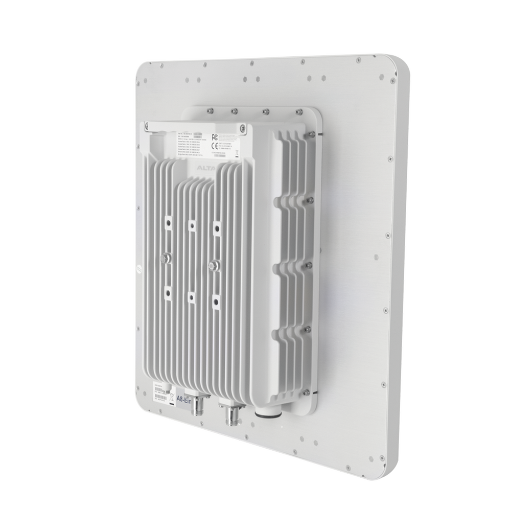 Punto de Acceso WiFi, PTP y PTMP Doble Banda Simultanea, Ideal Para Industria 4.0, Hasta 1.7 Km de Cobertura WiFi, Antena Sectorial MIMO 8x8 Integrada de 100° de Apertura en 2.4 GHz, MIMO 2x2 Conectorizado en 5 GHz.