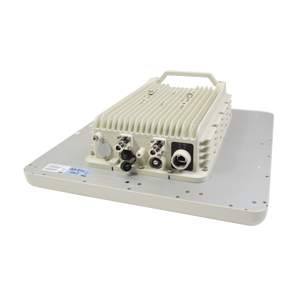 Punto de Acceso WiFi, PTP y PTMP Doble Banda Simultanea, Ideal Para Industria 4.0, Hasta 1.7 Km de Cobertura WiFi, Antena Sectorial MIMO 8x8 Integrada de 100° de Apertura en 2.4 GHz, MIMO 2x2 Conectorizado en 5 GHz.