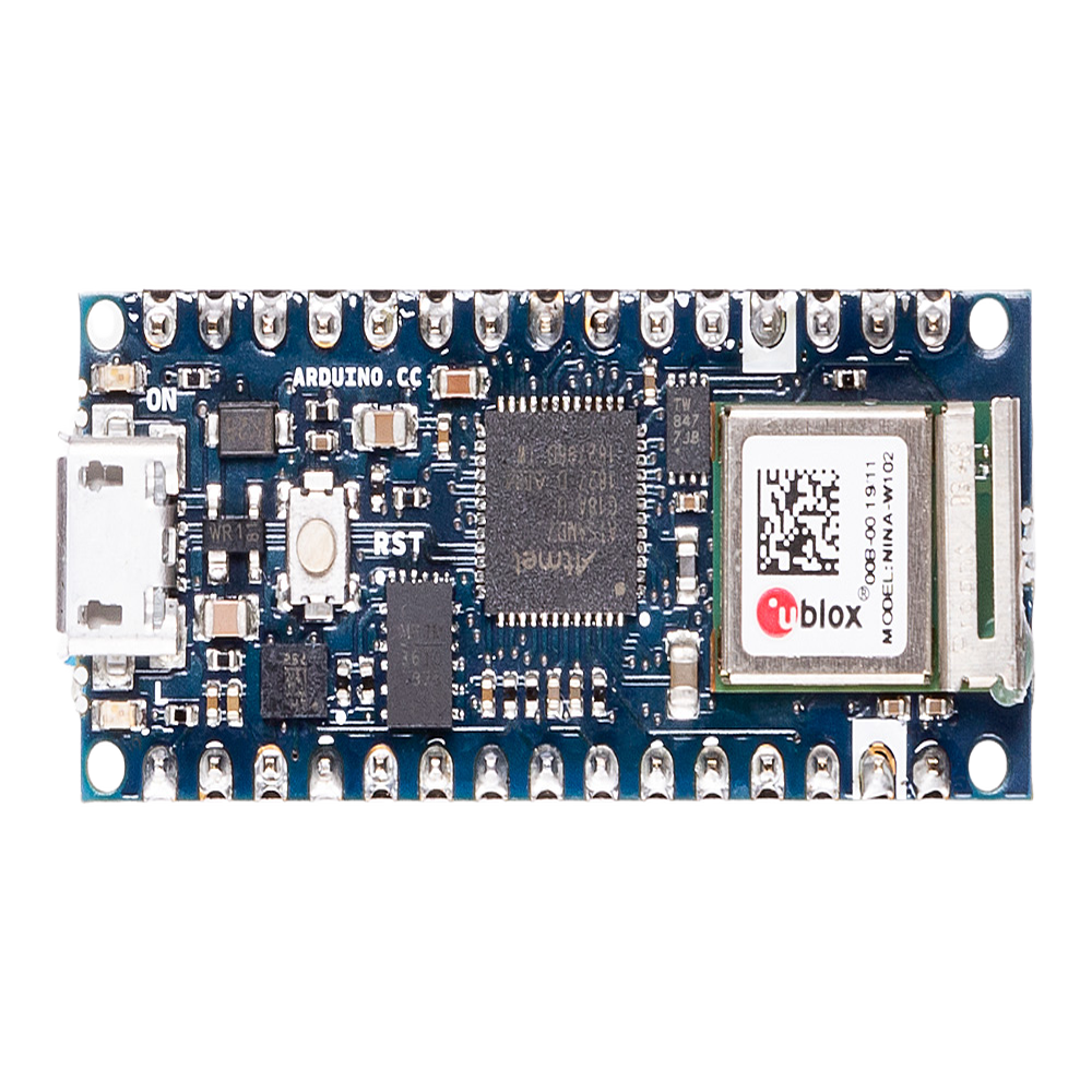 Placa de Desarrollo IoT / Cortex-M0+ SAMD21 48 MHz / Wi-Fi 802.11 b/g/n + Bluetooth 4.2 / IMU 6 Ejes LSM6DSOXTR / Crypto Chip ATECC608A / 3.3V I/O / Micro USB / Compatible Arduino IDE y Cloud