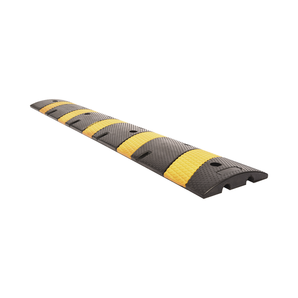 Reductor D / Velocidad / 183cm / 5 lineas amarillas / Hule Reciclado.
