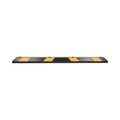 Tope Vehicular P / Estacionamiento / 183cm / Color Negro-Amarillo / 8 Franjas Reflejantes.
