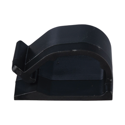 Clip de Nylon 6.6 con Adhesivo, Para Cables de Hasta 15.8 mm de Diámetro, Uso Interior/Exterior, Color Negro, Paquete de 100pz