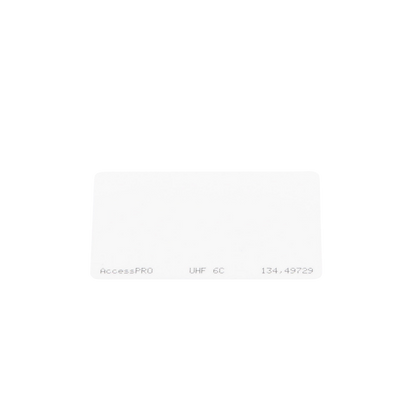 Tag UHF tipo Tarjeta para lectoras de largo alcance 900 MHZ / EPC GEN 2 / ISO 18000 6C / No imprimible / NO incluye porta tarjeta