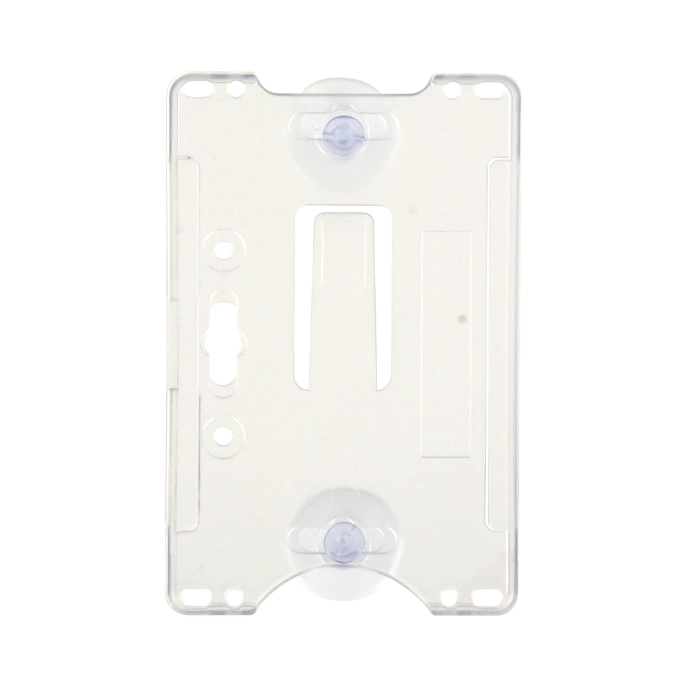 Porta tarjeta de plastico ABS / Transparente / Compatible con tarjetas ACCESSCARDEPC / PROCARDX o Formato CR80
