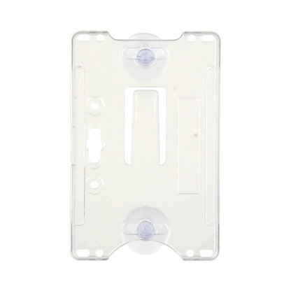Porta tarjeta de plastico ABS / Transparente / Compatible con tarjetas ACCESSCARDEPC / PROCARDX o Formato CR80