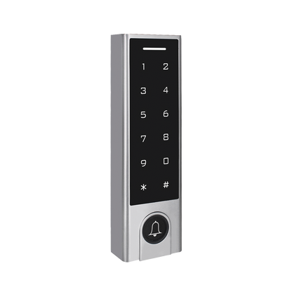 Mini Controlador de Acceso con Teclado Inalámbrico / Cuenta con Botón de Salida Inalámbrico / Soporta Tarjeta y Contraseña / Cuenta con Botón de Timbre