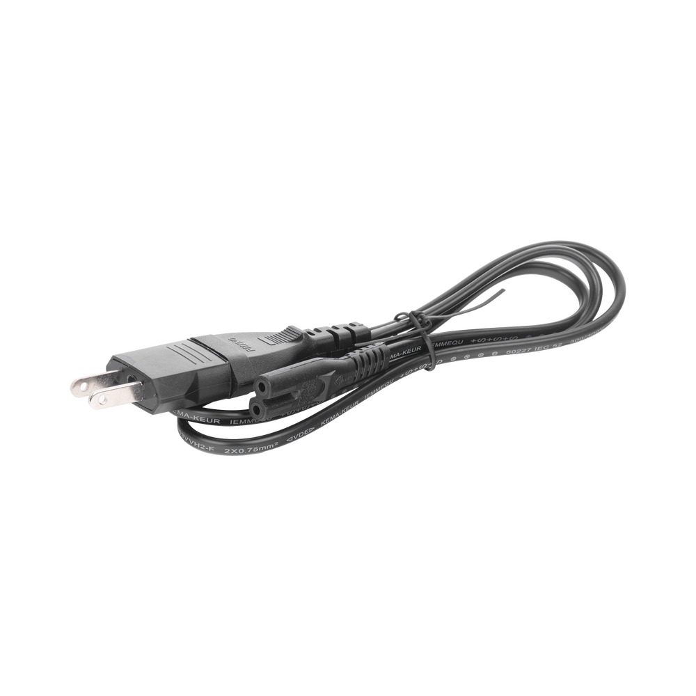 Cable de Corriente Bifásico Conector Tipo 8 (1 Metro (3.28 Pies))