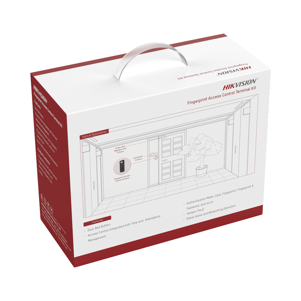 Kit de control de acceso de 2 lectoras IP, 30,000 usuarios, última generación
