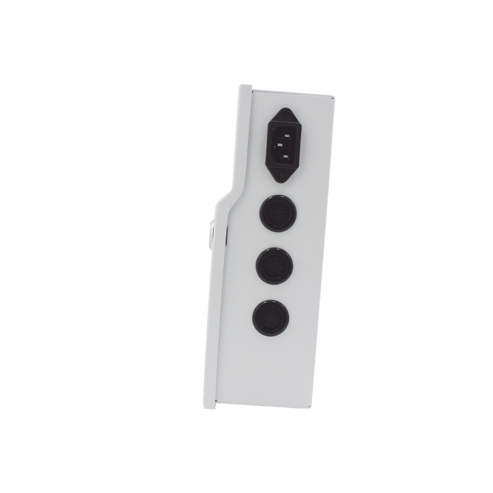 Fuente de Poder / 1 Salida 11-15 Vcc /  5 A / Temporizador Integrado / Con Capacidad de Batería de Respaldo / Requiere Batería / Aplicaciones en sistemas de control de Acceso