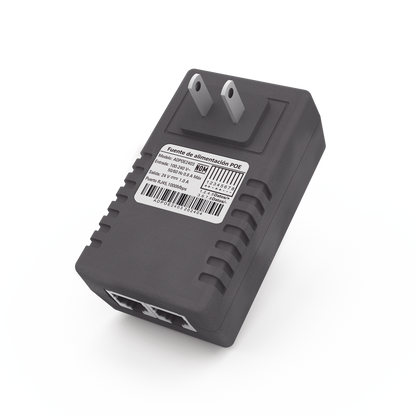 Adaptador de pared / Inyector PoE / 24 Vcc / 1 A / Controlado por chip IC / Protección contra OV, OC, SC, UV/  Fácil de instalar