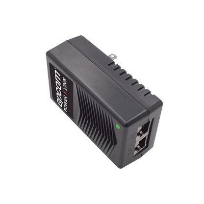 Adaptador de pared / Inyector PoE / 24 Vcc / 1 A / Controlado por chip IC / Protección contra OV, OC, SC, UV/  Fácil de instalar