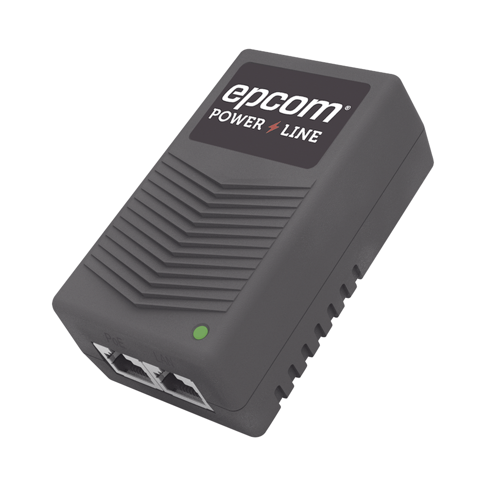 Adaptador de pared / Inyector PoE / 24 Vcc / 1 A / Controlado por chip IC / Protección contra OV, OC, SC, UV/  Fácil de instalar