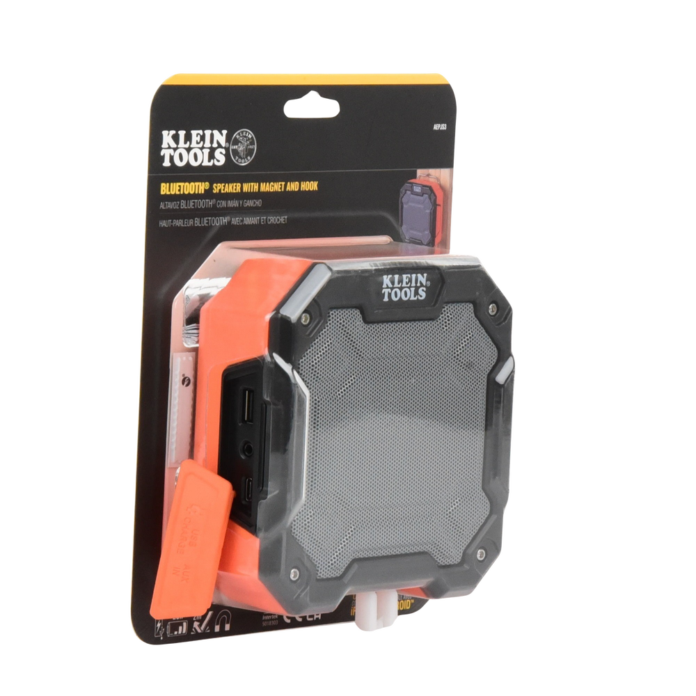 Bocina Portátil BLUETOOTH® con Imán y Gancho para Colgarse. Permite Altavoz Manos Libres con Micrófono Incorporado.