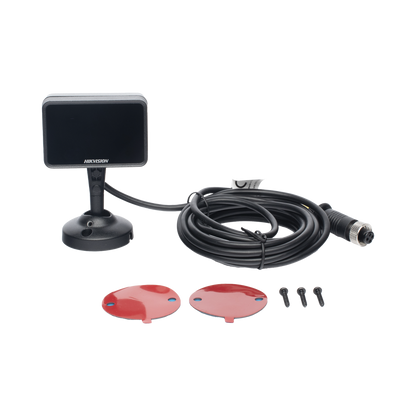 Cámara Movil 720p / Lente 6 mm / Conexión Tipo Aviación / Micrófono Integrado / 3 Mts IR / DBA (Analisis de Comportamiento del Conductor) para Montaje en Vehículo Compatible con DVRs Moviles HIKVISION