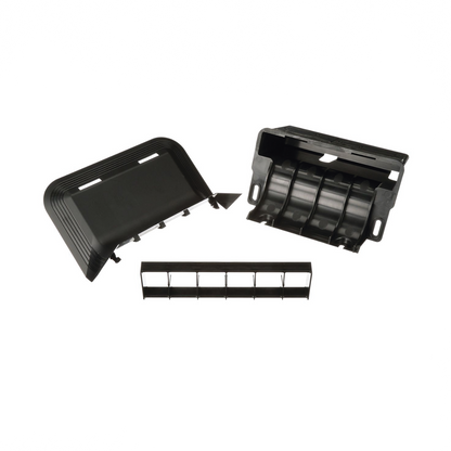 Accesorio de Conexión a Pared, Para Uso con Canaleta de Piso AFR4BCBL6, Material PVC Rígido, Color Negro