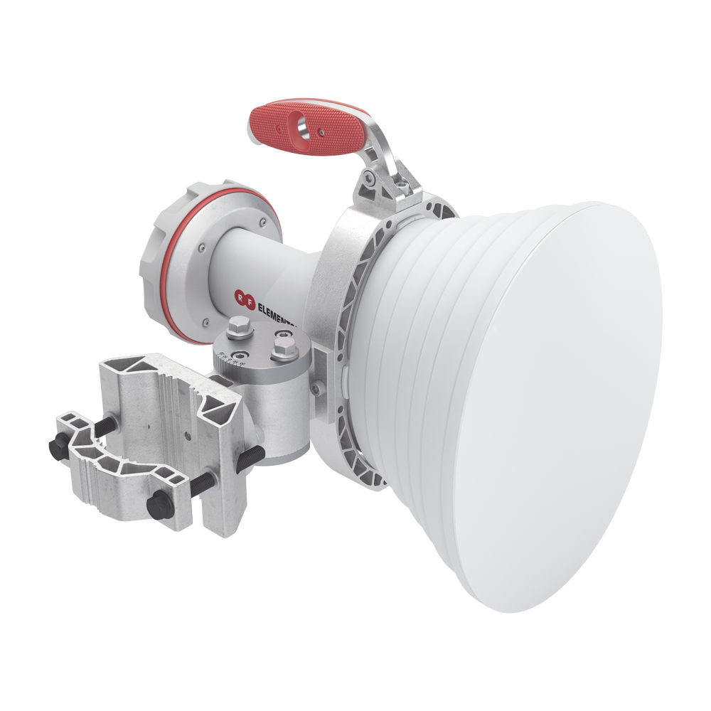 Antena asimétrica de 30° (30°H 20°V) 20.5 dBi tipo cuerno 5180-6000 MHz altamente eficiente, sin cables, sin perdidas, sin lóbulos listas para TwistPort