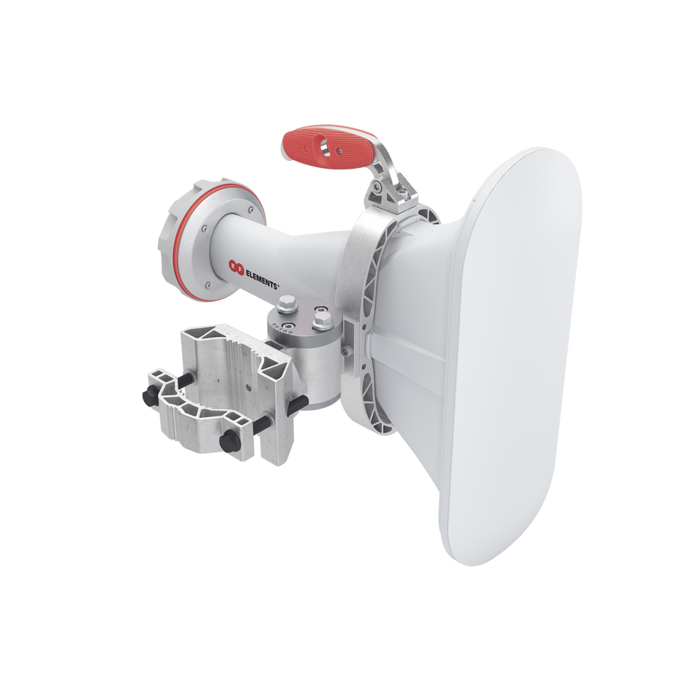 Antena asimétrica de 90° (90°H 25°V) 16 dBi tipo cuerno 5180-6000 MHz altamente eficiente, sin cables, sin perdidas, sin lóbulos listas para TwistPort, Montaje mejorado
