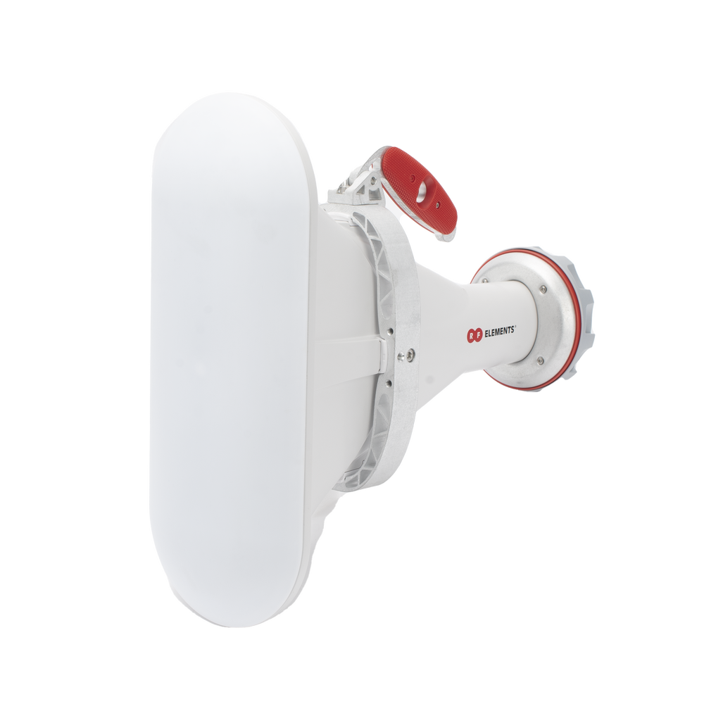 Antena asimétrica de 90° (90°H 25°V) 16 dBi tipo cuerno 5180-6000 MHz altamente eficiente, sin cables, sin perdidas, sin lóbulos listas para TwistPort, Montaje mejorado