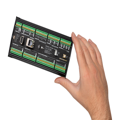 Controlador Industrial Arduino Portenta Machine Control / STM32H747XI Dual Cortex / 24V DC / 8 Entradas Digitales / 8 Salidas Digitales / 12 I/O Programables / 3 Entradas Analógicas / 4 Salidas Analógicas / 3 Canales Temperatura / CAN / Ethe