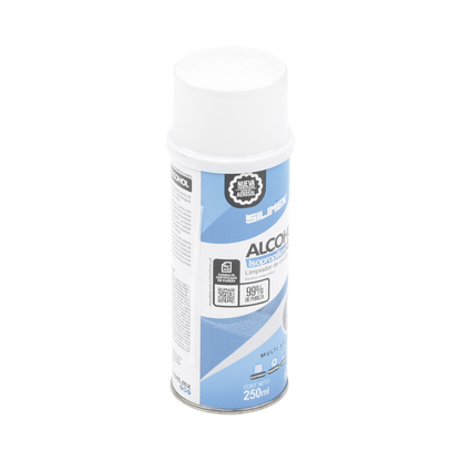 Alcohol Isopropilico en Aerosol para limpieza de equipos de vídeo, fibra óptica, cómputo, y equipo telefónico 250 ml