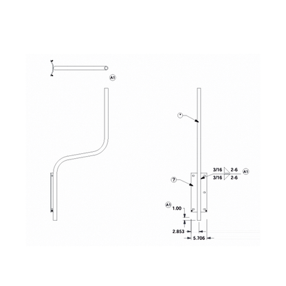 Soporte para montaje en poste compatible con linea de antenas OMNI-B