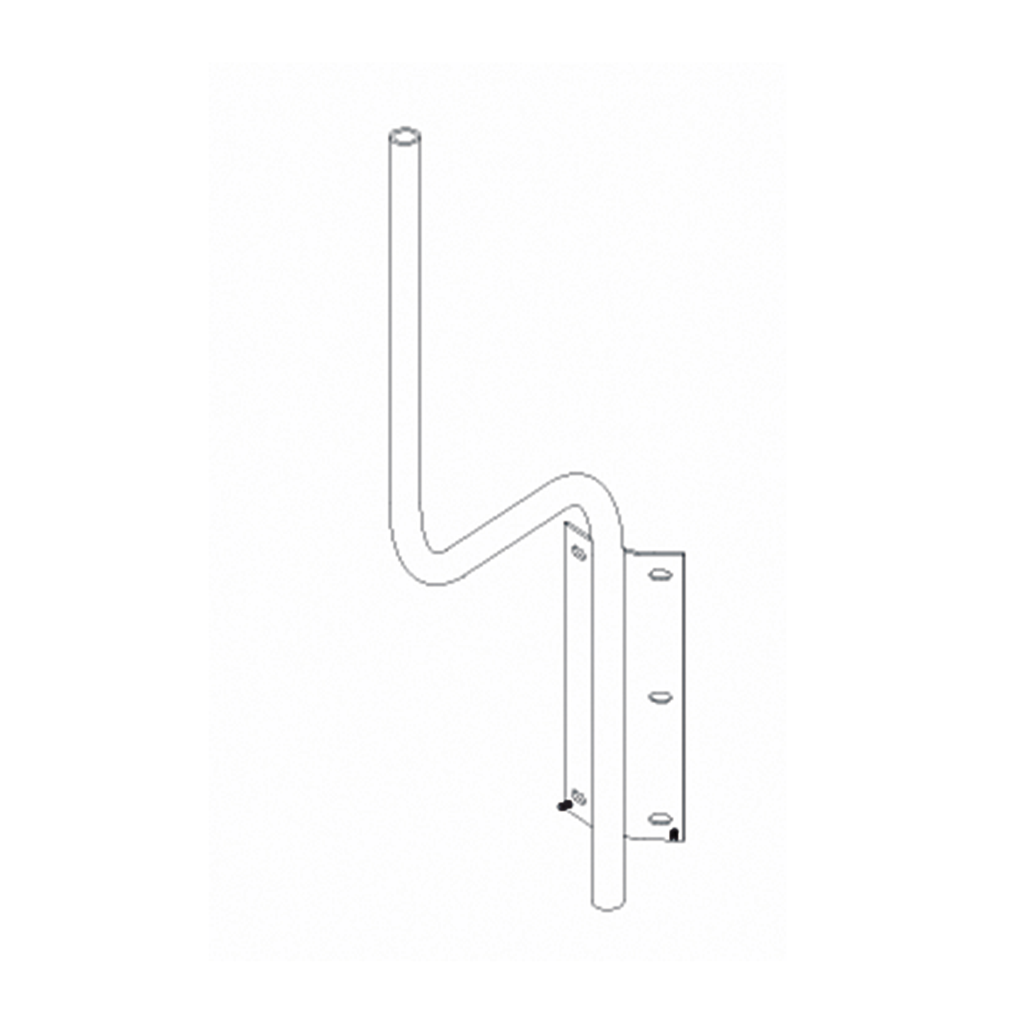 Soporte para montaje en poste compatible con linea de antenas OMNI-B