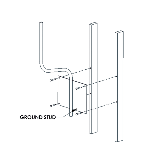 Soporte para montaje en pared compatible con linea de antenas OMNI-B