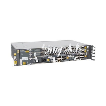 OLT Carrier Class Modular GPON, 2 Ranuras, Incluye 2 Tarjetas de Servicio de 16 puertos GPON, (32 Modulos GPON C+ Incluidos) 1 Fuente de CA, 2 UR, Incluye Instalación de software UNM2000, (Interoperabilidad con ONU´s de Terceros sin Costo)