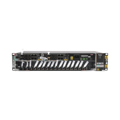 OLT Carrier Class Modular GPON, 2 Ranuras, Incluye 1 Tarjeta GPOA de 16 puertos GPON, 1 Fuente de CA, 2 UR, Gestión por UNM2000, CLI, Incluye Instalación de Software UNM2000, (Interoperabilidad con ONU´s de Terceros sin Costo)