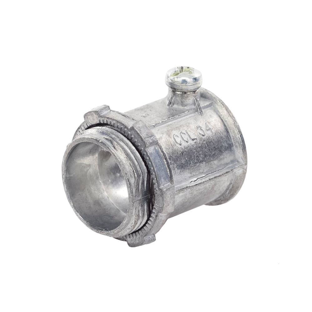 Conector de 3/4" para Tubo Pared Delgada con Tornillos Opresores.