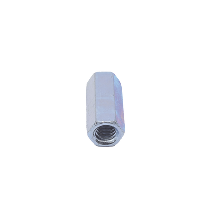 Cople hexagonal roscado cuerda maquina galvanizado de 6.5 mm (1/4")