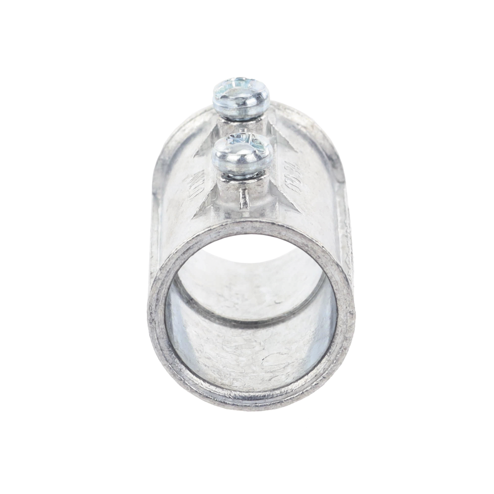 Cople de 3/4" para Tubo Pared Delgada con Tornillos Opresores.
