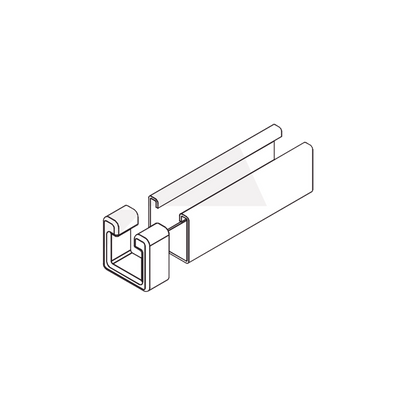 Tope Unicanal Muesca para Tornillo de  3/8" ( 9.5 mm ).