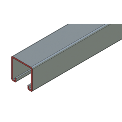 Herraje Cople Para Unicanal 4 X 4 cm de 4 Perforaciones.