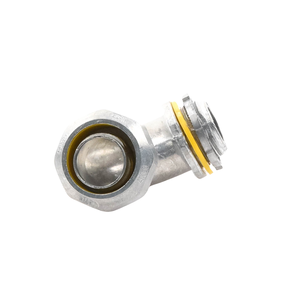 Conector Curvo para tubo tipo Liquidtight de 3/4"  (19 mm). Compatible con ANC-COT34.