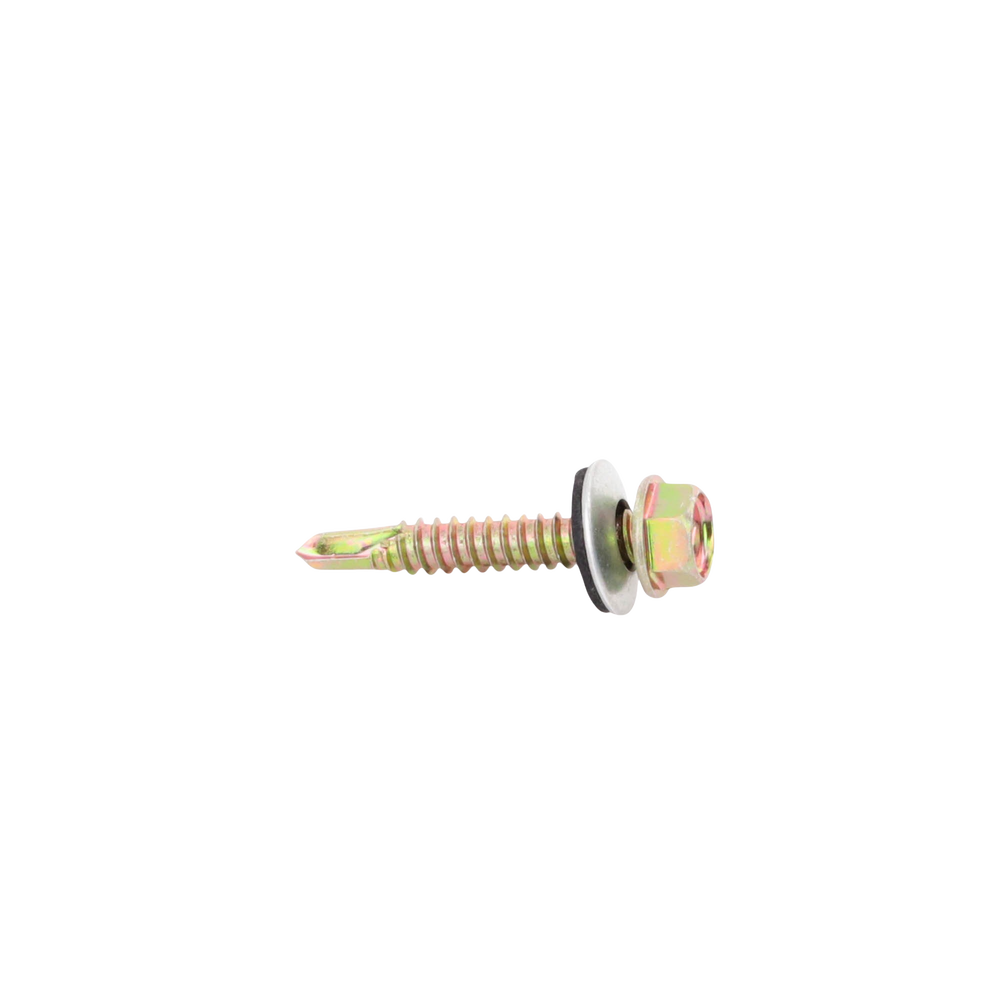 Tornillo Punta Broca Sello Montado 6.5 X 38 mm (1/4" X 1 1/2") Caj. C/100pz.