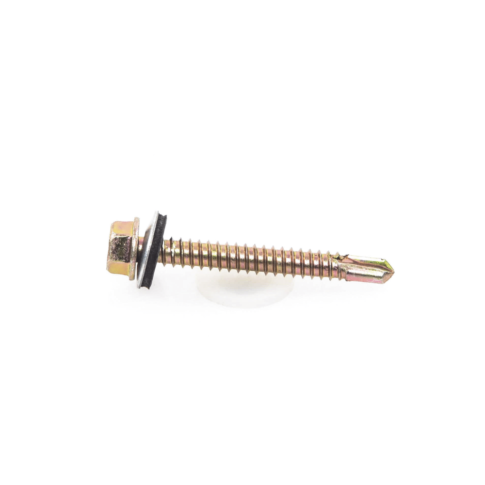 Tornillo Punta Broca Sello Montado 6.5 X 50 mm (1/4" X 2") Caj. C/100pz.