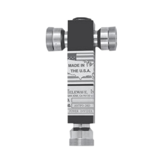 Divisor de Potencia de 3 vías, 350-600 MHz, 500 W, Conectores DIN 7-16 Hembra.