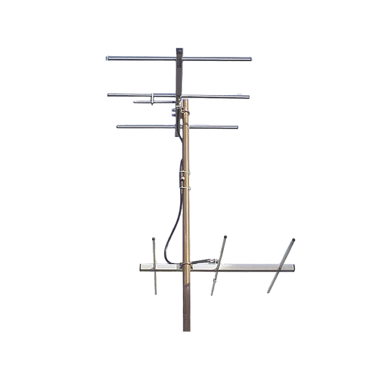 Juego de antena bidireccional, 3 elementos, 3 dB, Canal 11