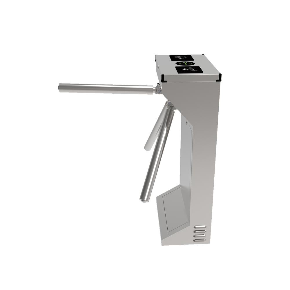 (MOTORIZADO, SIN CONTACTO),Torniquete Industrial en Acero Inoxidable, Bidireccional, USO RUDO, Espacio para Lectora de Proximidad