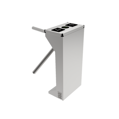 (MOTORIZADO, SIN CONTACTO),Torniquete Industrial en Acero Inoxidable, Bidireccional, USO RUDO, Espacio para Lectora de Proximidad