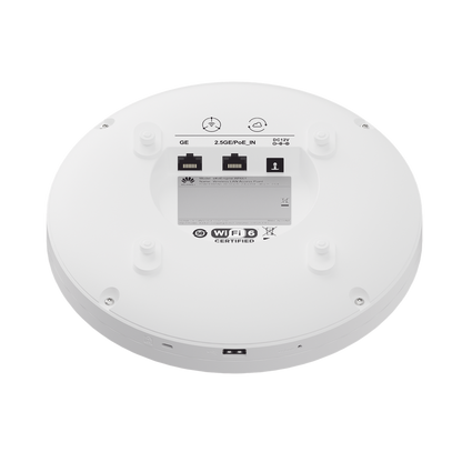 Punto de Aceso eKit Wi-Fi 6 de Alta Densidad / Hasta 1,536 Clientes / 6.5 Gbps / MU-MIMO / Triple Radio / 1 RJ45 2.5 Gbps + 1 RJ45 1 Gbps / Puerto USB / BLE / Antenna 20% más cobertura / Libre de licenciamiento