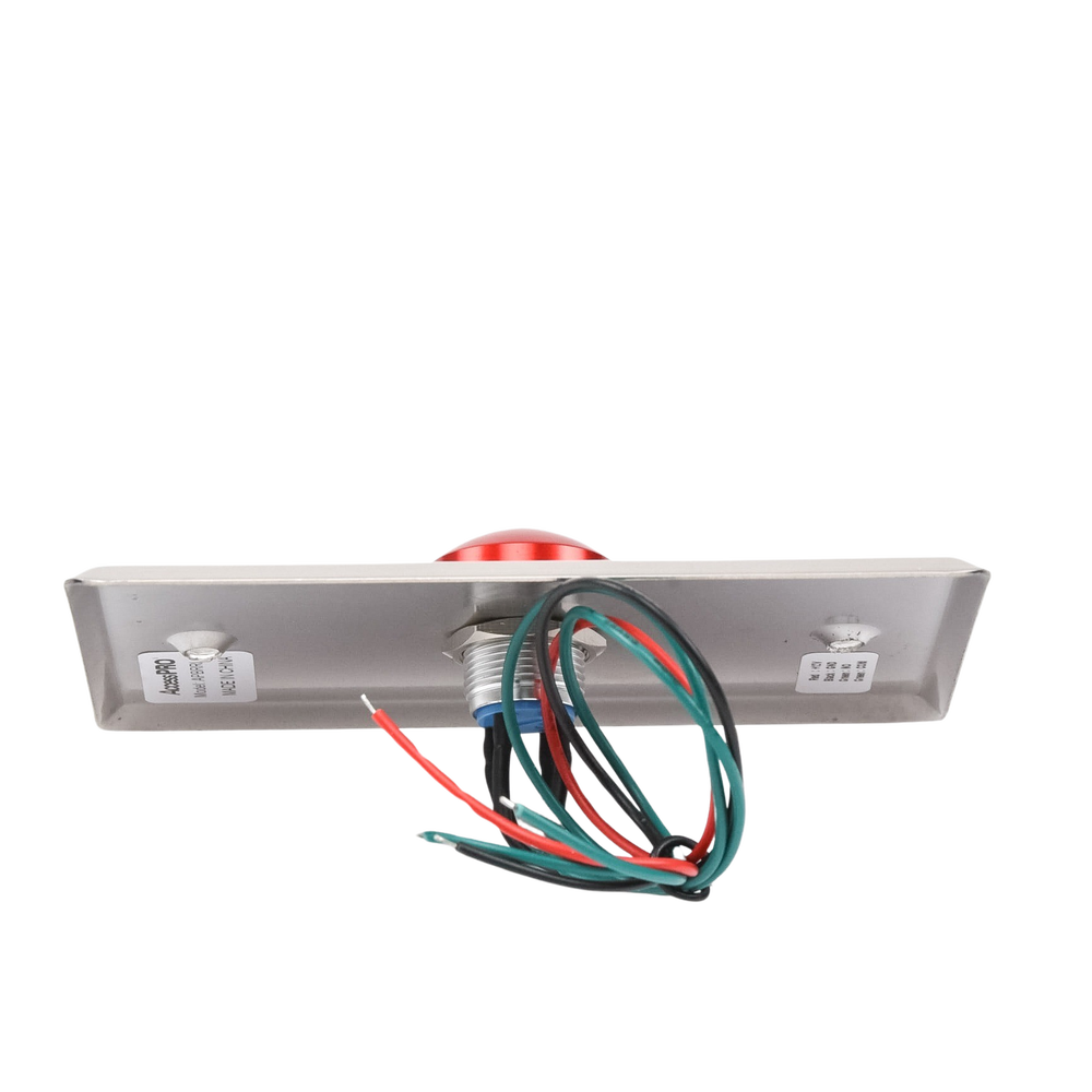 Botón tipo Hongo / Redondo Color Rojo con LED / Estético / NO y COM
