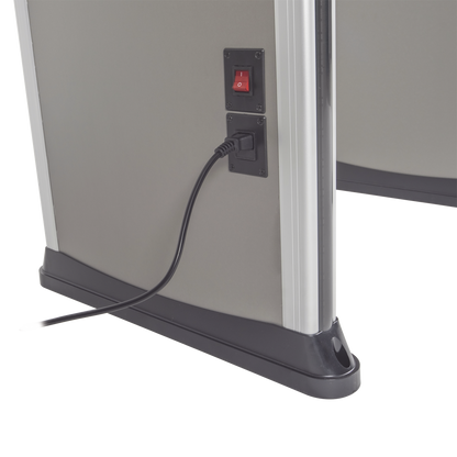 Detector de Metales de 18 zonas/ Uso en Interior/Programación con Control Remoto / Contador de Personas