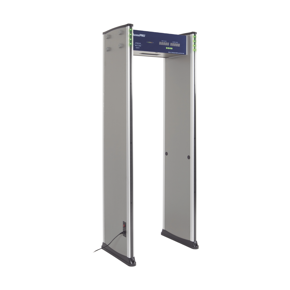 Detector de metales de 6 zonas/ Uso en Interior/ Contador de alarmas y Personas