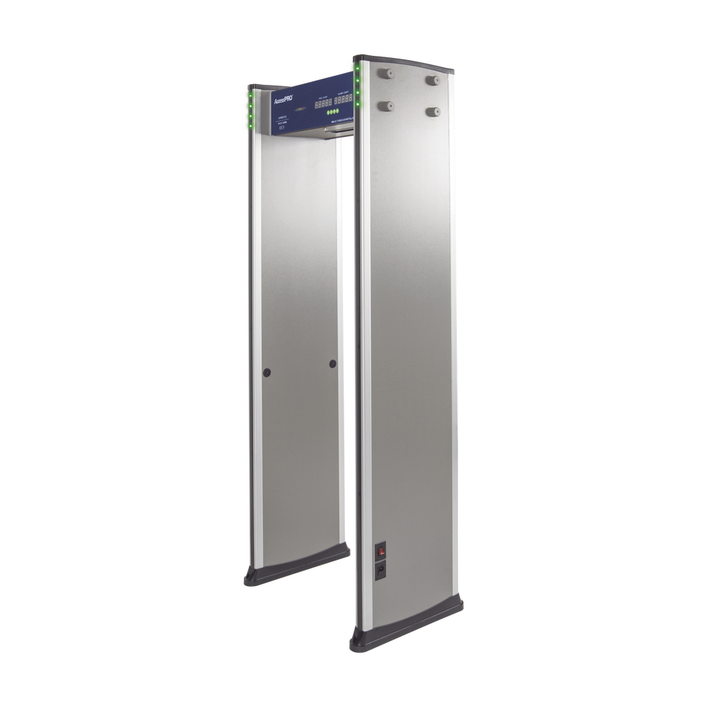 Detector de metales de 6 zonas/ Uso en Interior/ Contador de alarmas y Personas